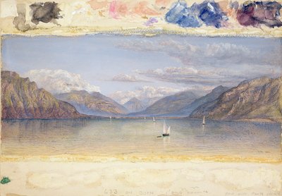 De bergen van St. Gingolph, 1861 door John Brett